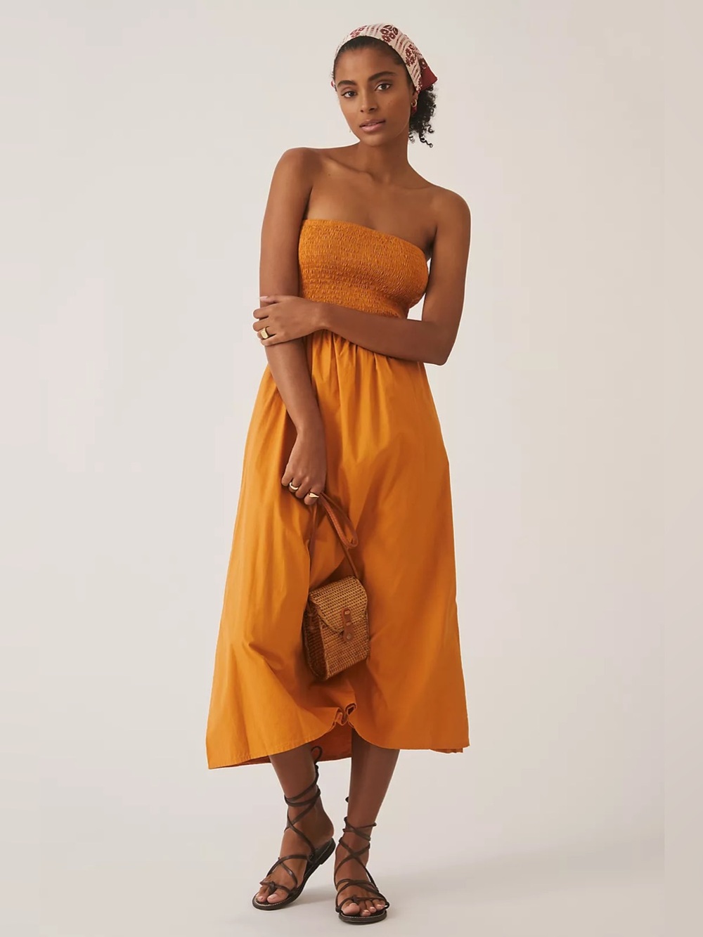 Faithfull the Brand Deva Midi Dress NWT sz M (US6)